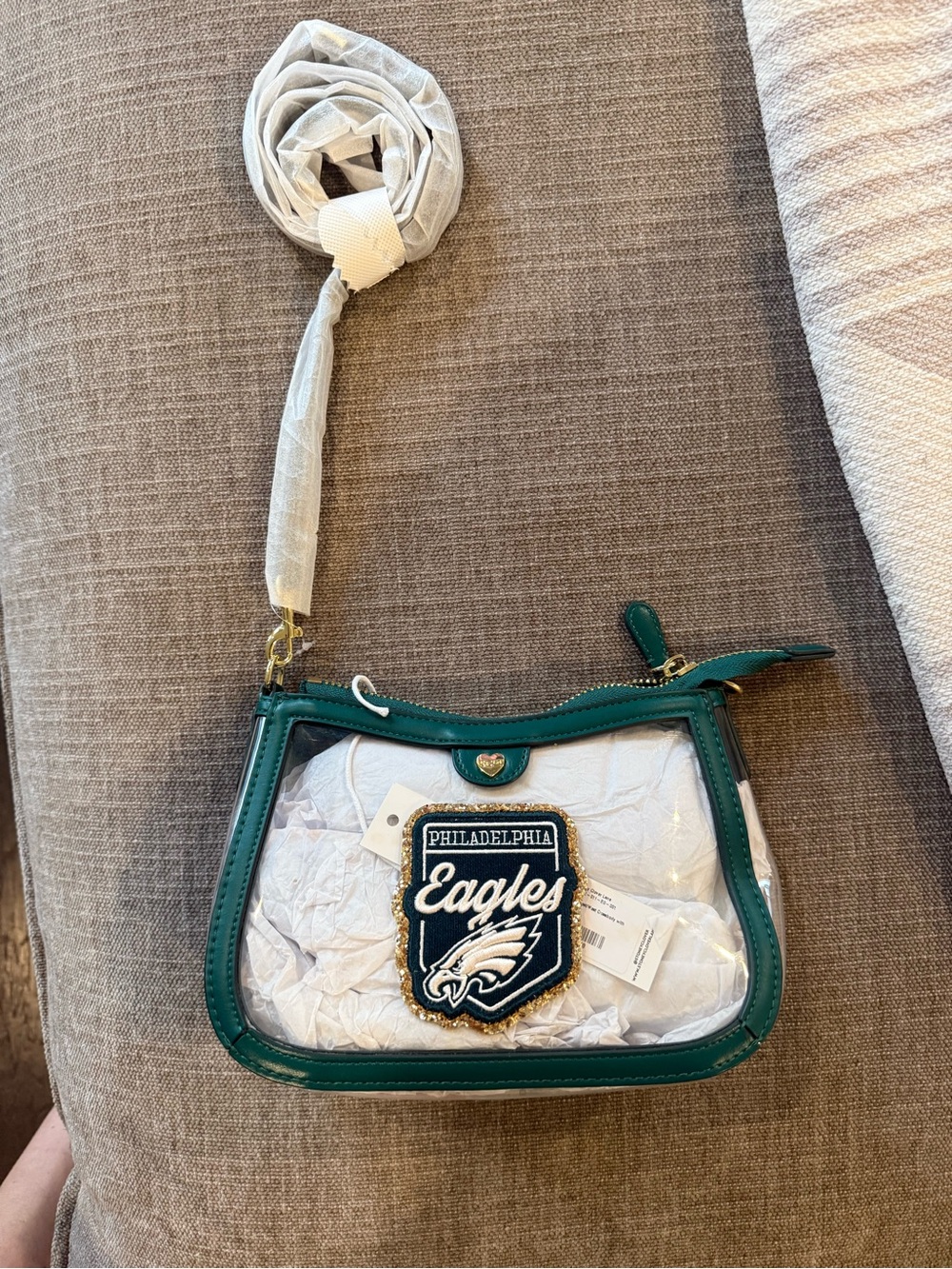 Philadelphia Eagles Stadium Clear Crossbody Purse | Stoney Clover Lane
